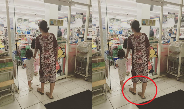 Kamu Pasti Gak Nyangka Kalau Perempuan yang Belanja di Mini Market Pakai Daster dan Sendal Jepit Ternyata...