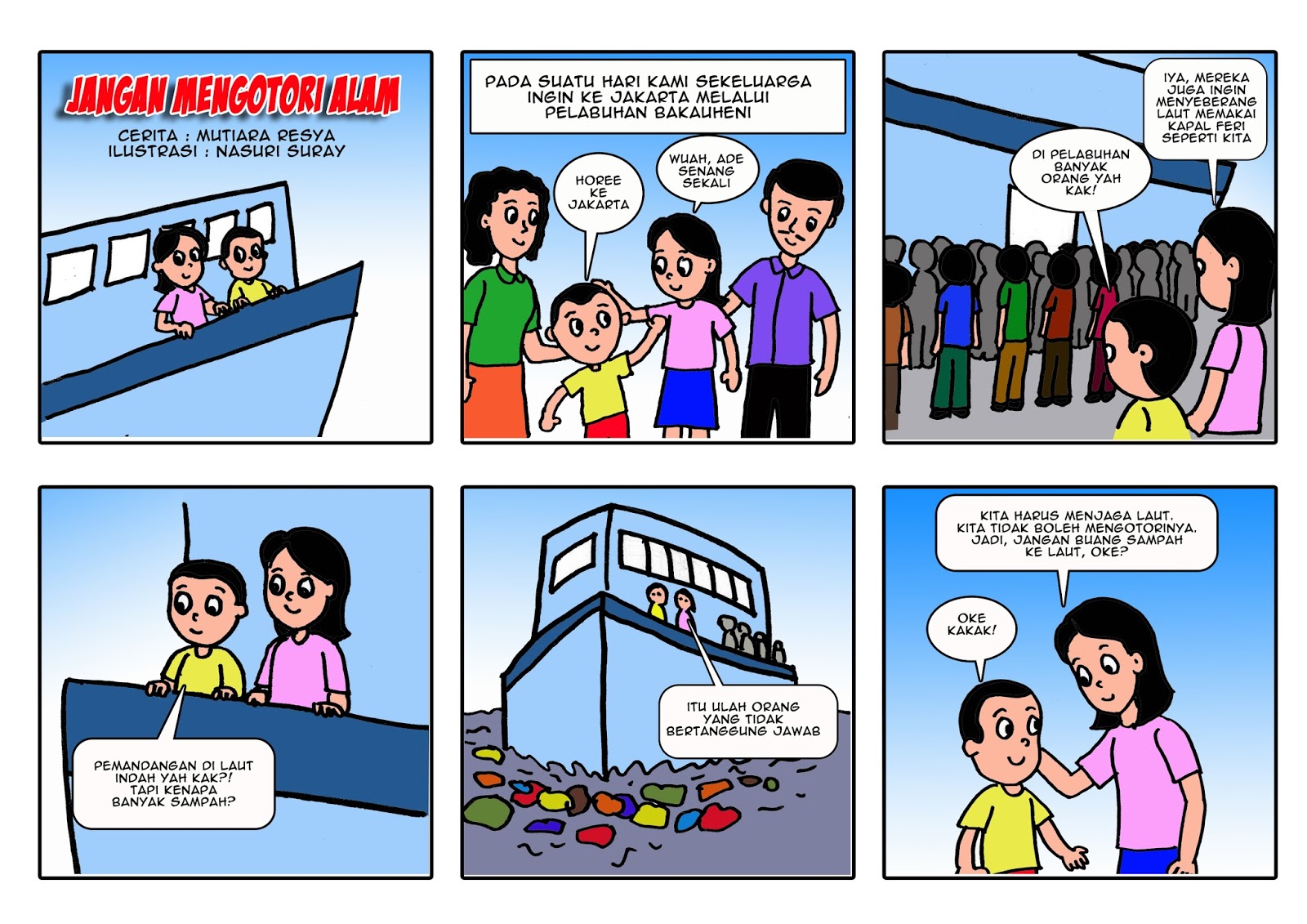 Contoh Komik  Tentang Pendidikan  Dunia Sekolah