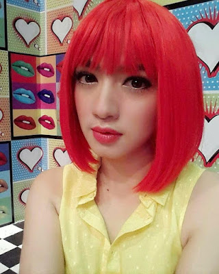 Angel Karamoy Cantik Rambut Merah