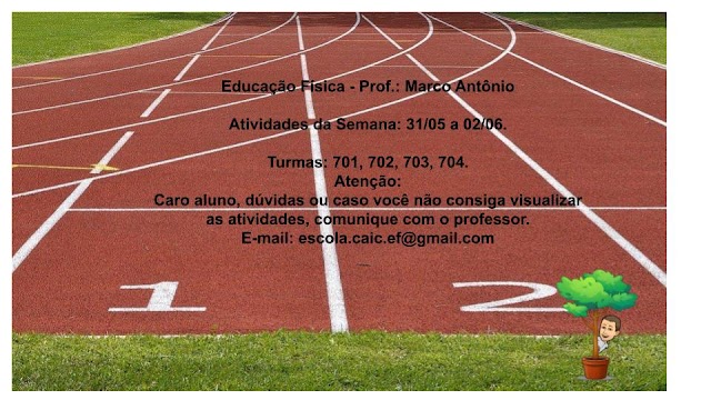 7º Ano - Atividades 31/05 a 02/06 - Prof.: Marco Antônio - Ed. Física
