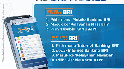 Manfaatkan fitur ENABLE / DISABLE KARTU ATM BRI anda 