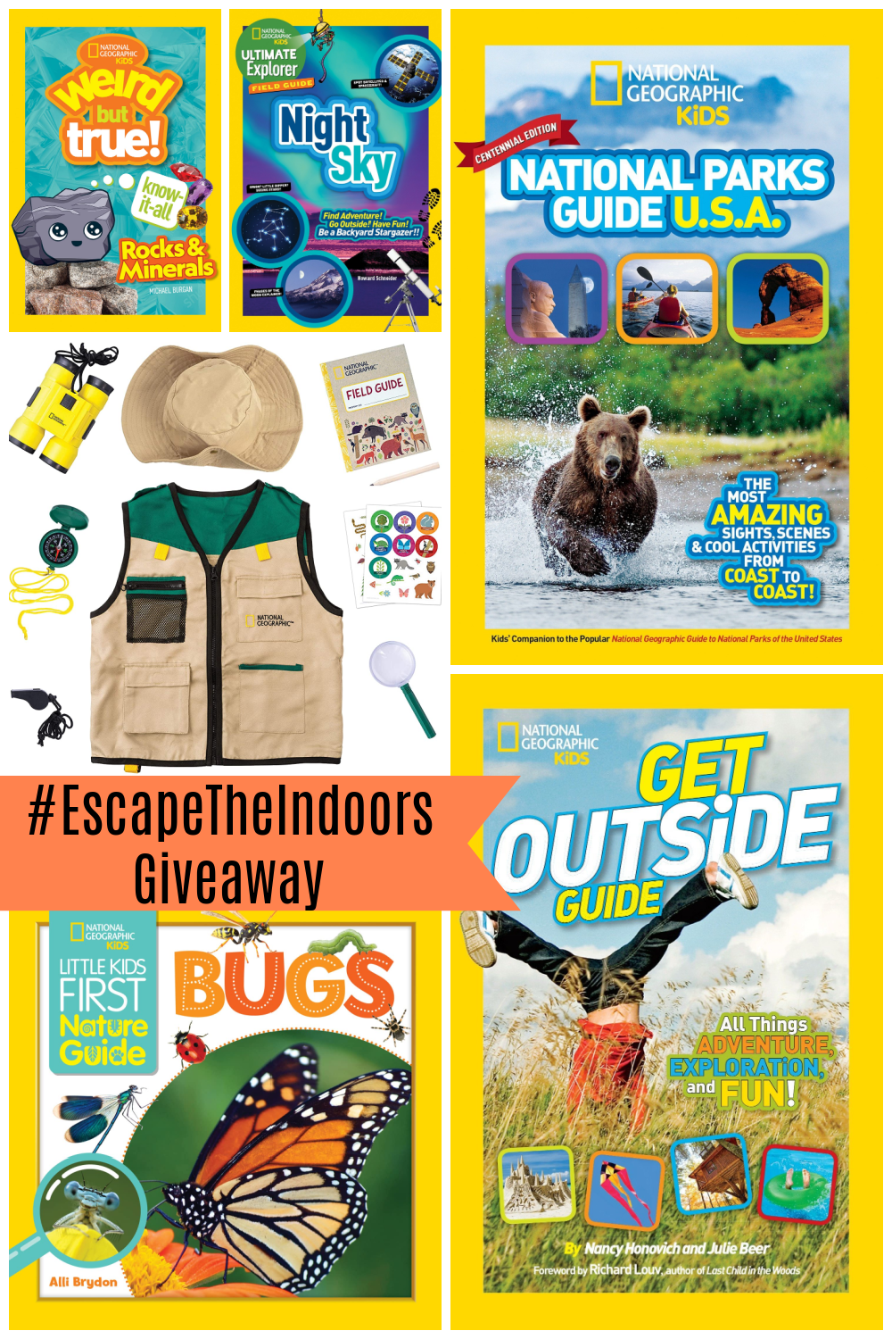 #EscapeTheIndoors with Nat Geo Kids Books Giveaway