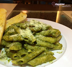 Shrimp Penne Pesto from Bean on Me Cafe