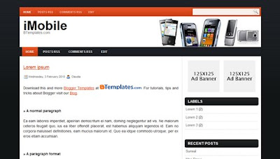 New Template for Mobile Blog:iMobile