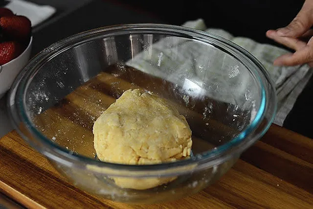 mix Strawberry galette dough to just combine