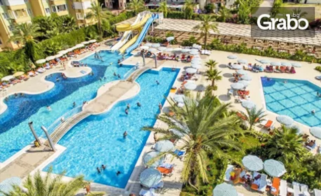 Last Minute пътешествие до Анталия: 7 нощувки на база Ultra All Inclusive в Hedef Resort*****, плюс самолетен билет от София, от Онекс Тур