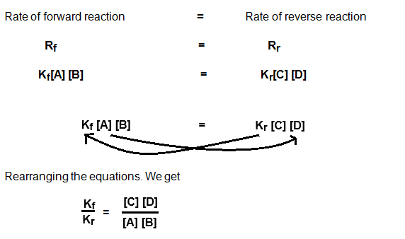 At chemical equilibrium state Or dynamic equilibrium state