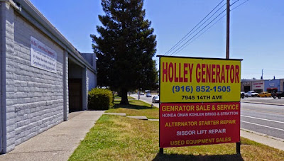 Holley Generator, Sacramento