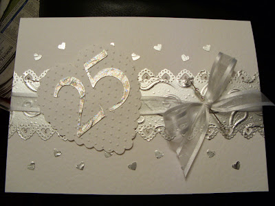 Wedding Playing Cards on Been Playing Around With The Martha Stewart Valentine Lace Edge Punch