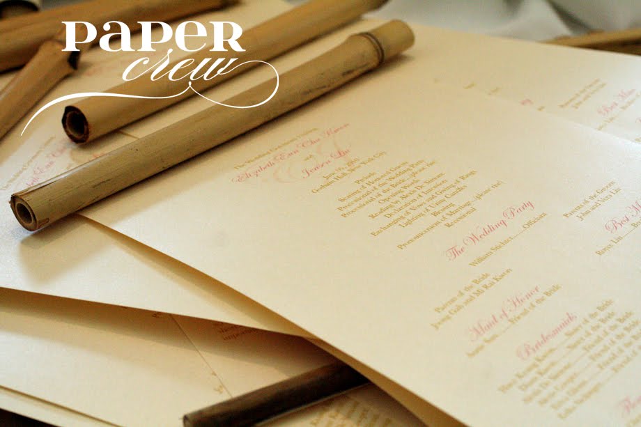 We at PAPER CREW was able to create these beautiful Bamboo Scroll 