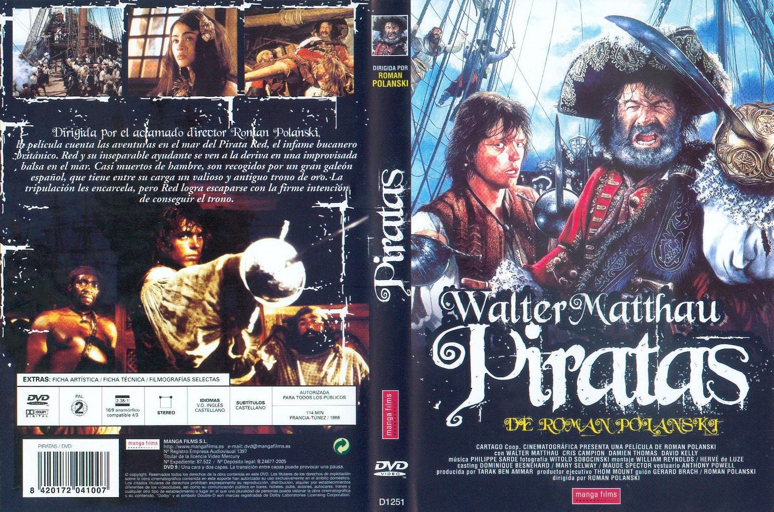 Dvd - Piratas - Pirates De Roman Polanski em Promoção na Americanas