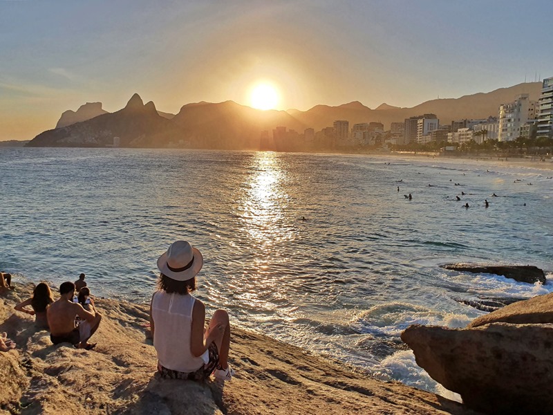 Pôr do Sol no Arpoador Rio de Janeiro