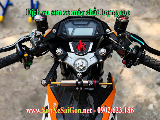 Mẫu sơn xe máy Sonic tem đấu repsol cực đẹp và độc đáo