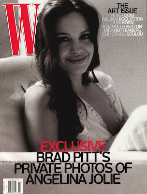 Angelina Jolie W Magazine Cover as Taken by Brad Pitt