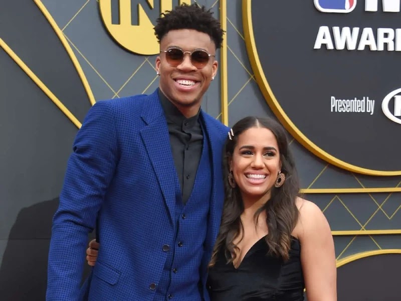 Giannis Antetokounmpo and wife/girlfriend/baby mama