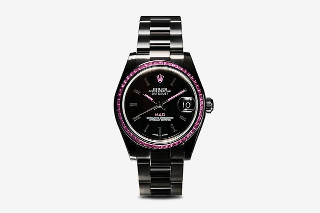 Réplique de montres Rolex Oyster Perpetual Datejust 31 de saphirs roses