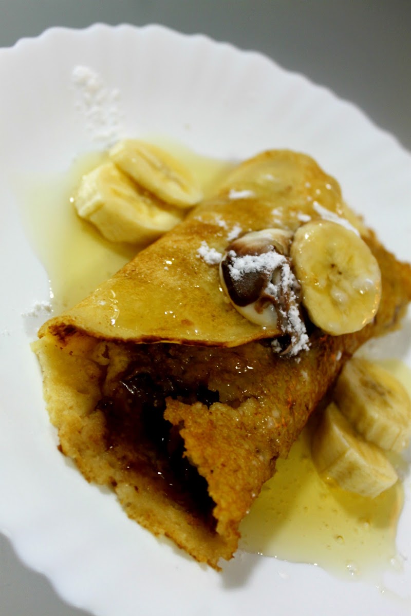 Dessert: Banana & Chocolate Pancake