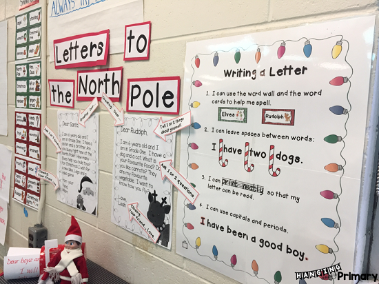 Get your students excited about writing in December with a Letter writing center that is Much More than just Santa letters.  It includes a detailed lesson to introduce letter writing, an anchor chart and pieces to create samples to refer to as well as writing paper.  It is guaranteed to keep your students writing all of December.