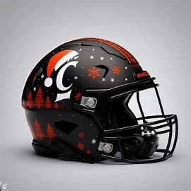 Cincinnati Bearcats Christmas Helmets