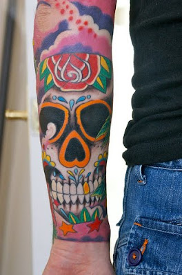 Sugar Skull Lady Tattoo