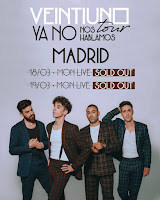 Veintiuno agota entradas para sus conciertos en Madrid dentro del Yo no nos hablamos tour