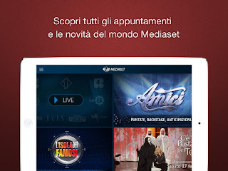 Mediaset, l'app si aggiorna alla vers 4.1.2 