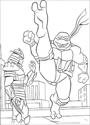 Ninja Coloring Pages on Cartoon Coloring  Ninja Turtles Free Coloring Pages To Print For Kids