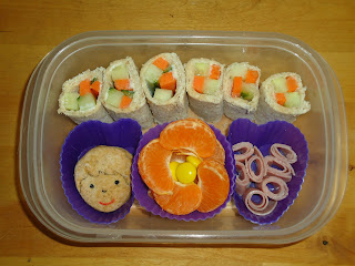 A Bento style packed lunch