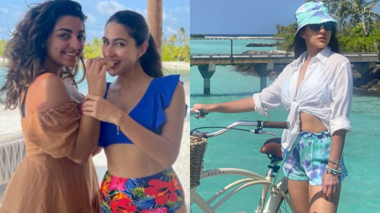 Actors Gossips: Sara Ali Khan saxy floral bikini look from the Maldives goes viral - See picture
