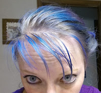Artic Fox Poisedon blue over Purple Rain hair dye