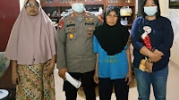 Kapolsek Percut Sei Tuan Sambangi Rumah Desi Natalia Sinulingga