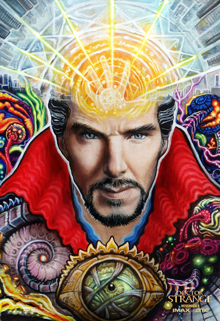 Marvel’s Doctor Strange IMAX Exclusive Blacklight Theatrical One Sheet Movie Posters by Randal Roberts