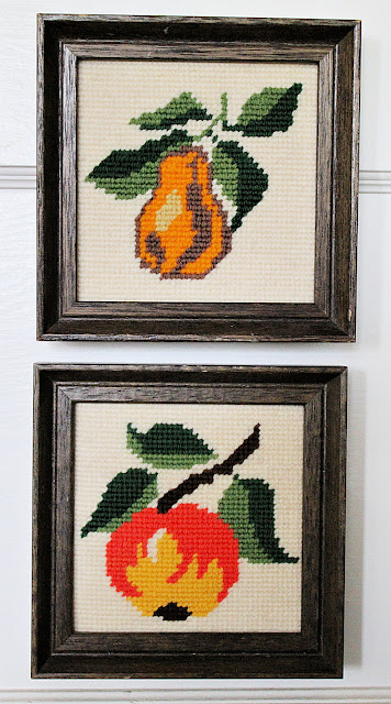 Thrifted Curated Vintage Fruit Art