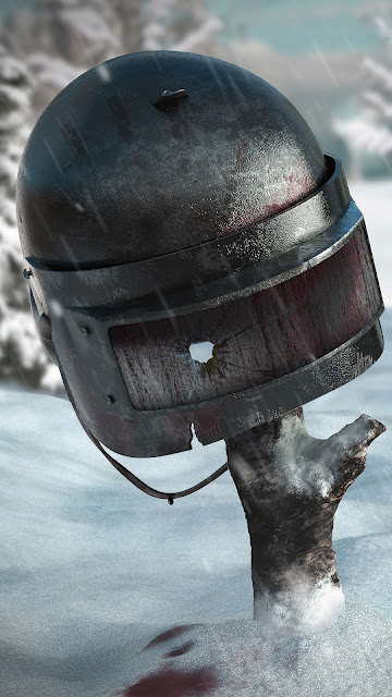 Winter Pubg Helmet Wallpaper