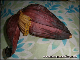 puso ng saging, banana heart, banana blossom