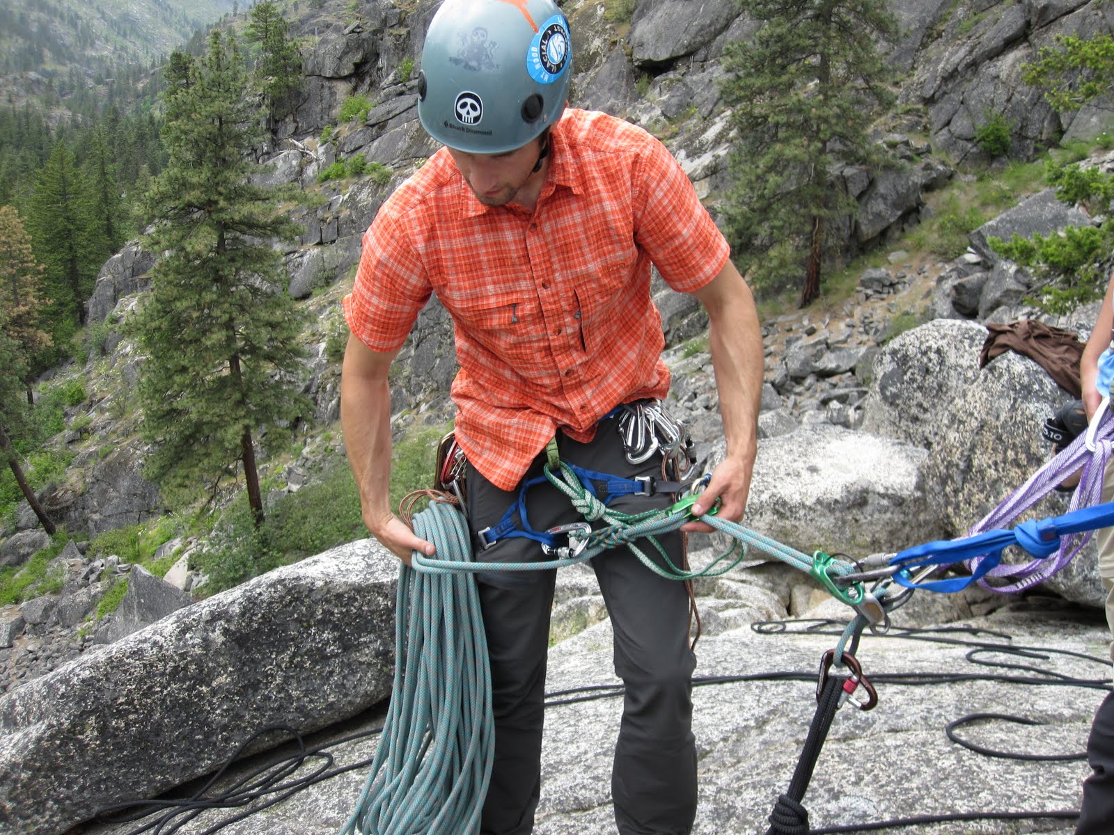 American Alpine Institute - Climbing Blog: Saddlebags for Rappelling
