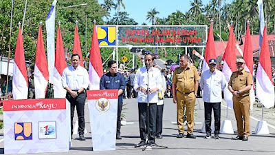 Berbiaya Rp 183 Miliar, Presiden Jokowi Resmikan Instruksi Jalan Daerah di Sulawesi Utara 