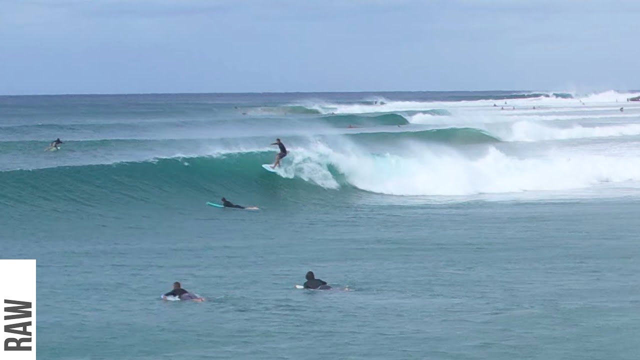 Surfing a Natural Wave Pool