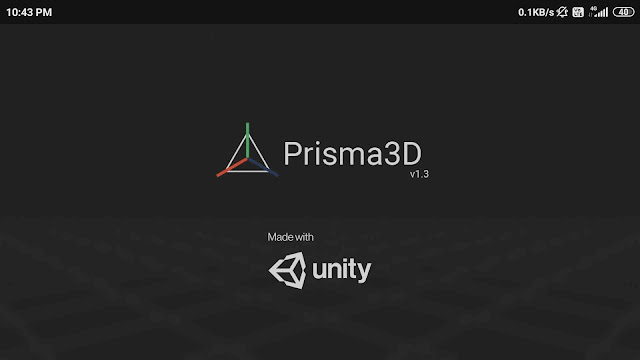 Prisma 3D: Starting Interface