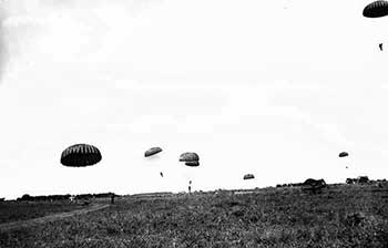 11th Airborne jump 1945 Lipa Airfield