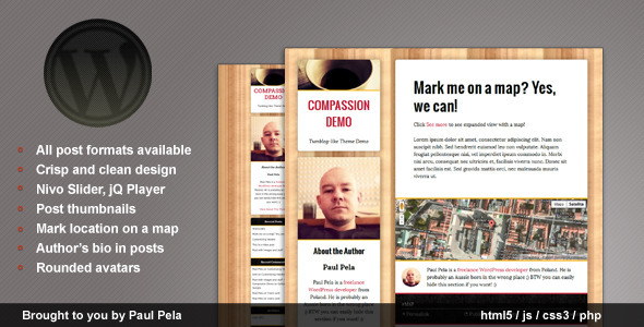 Compassion - Tumblog WordPress Theme - Personal Blog / Magazine