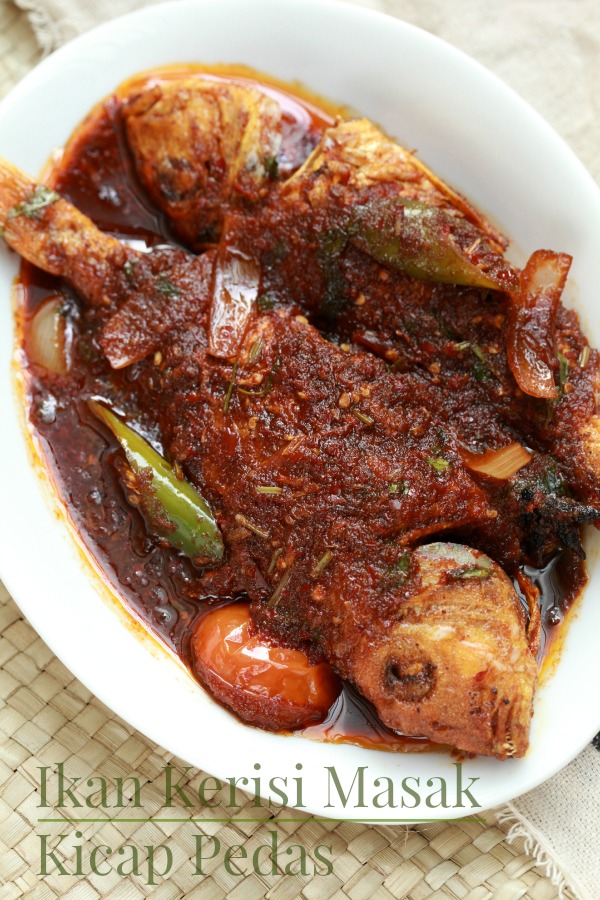 Ikan Kerisi Masak Kicap Pedas - masam manis