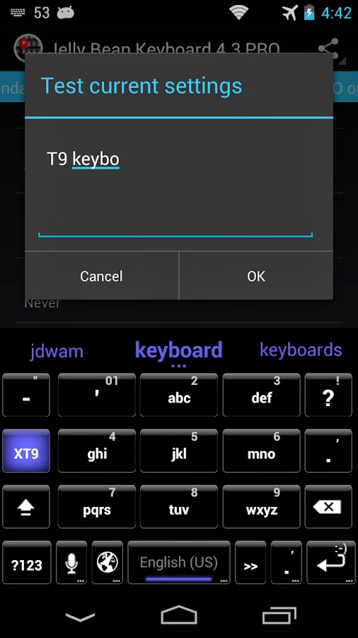 Jelly Bean Keyboard 4.3 Pro v1.0.2