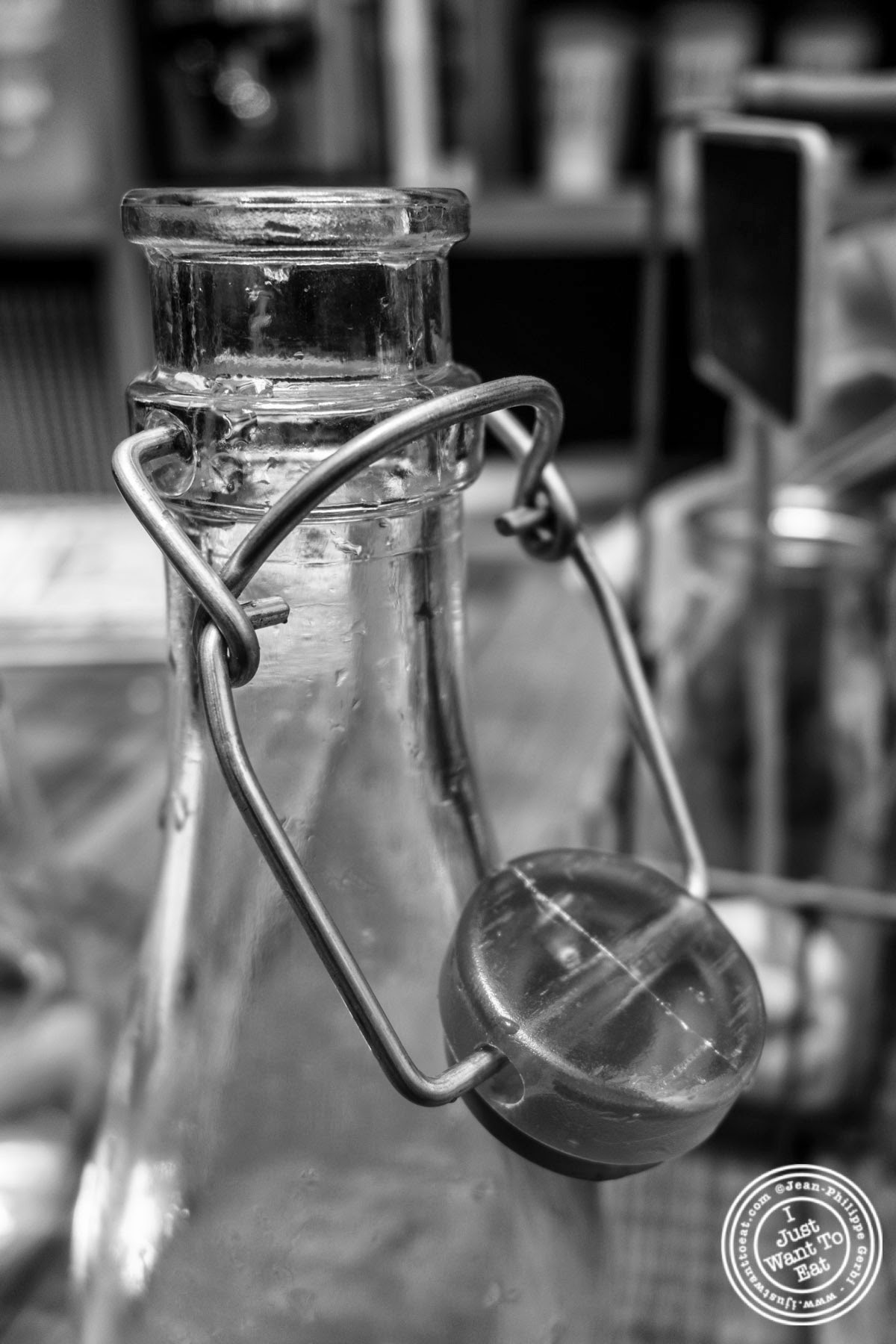 image of bottle of water at Hogar Dulce Hogar, a Basque Bakery in Soho