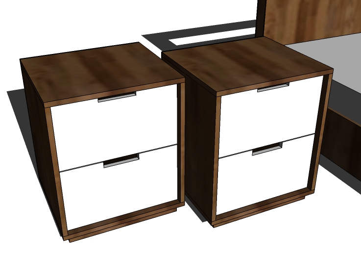 Ana White Modern Nightstands Plans - DIY Projects