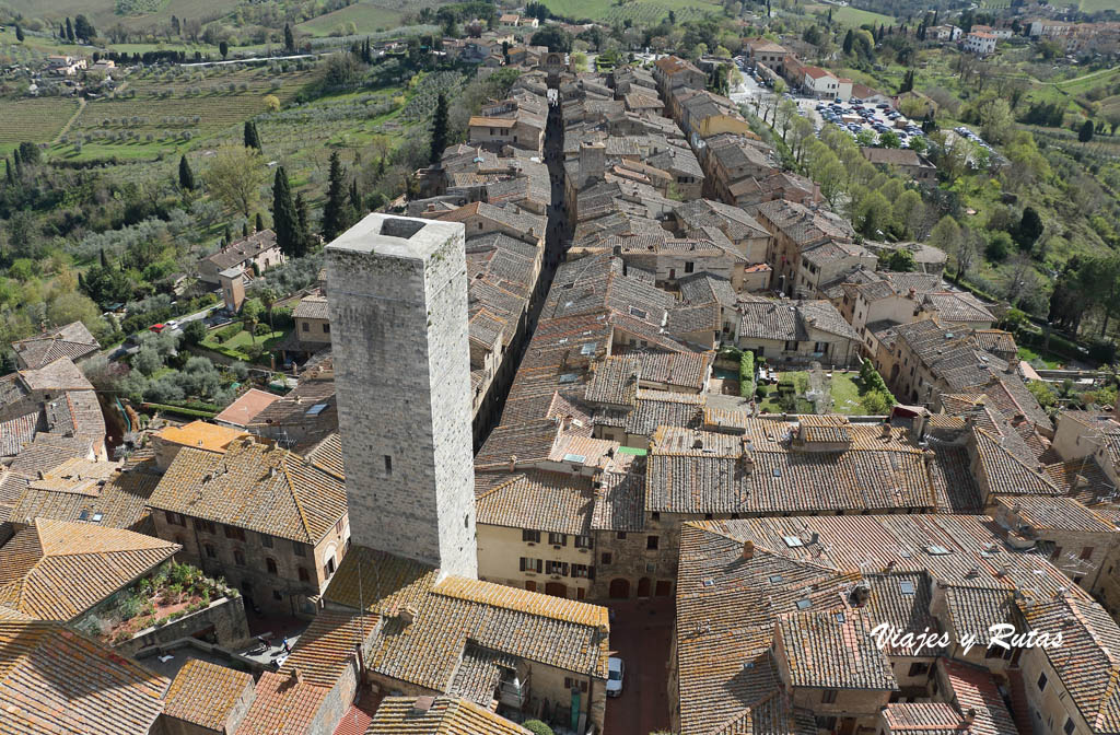 Vistas de San Gimignano desde la Torre Grossa