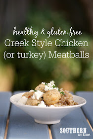 Paleo Greek Style Chicken Meatballs Recipe  low fat, low carb, healthy, gluten free, high protein, turkey mince, chicken mince, paleo, grain free