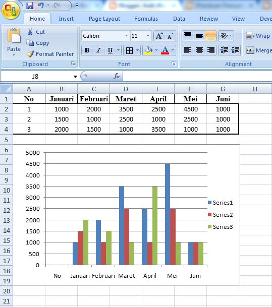 Cara Buat Grafik Di Excel  ArahBlogg