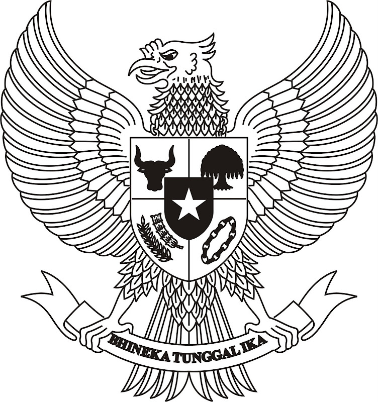  Gambar  Mewarnai Garuda  Anak TK dan SD