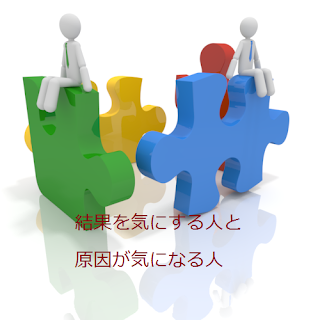 結果を気にする人と原因が気になる人